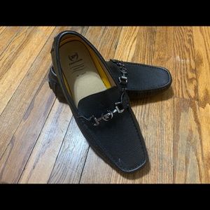 Black loafers